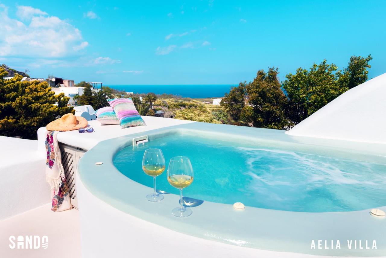 Sando Traditional Cave Villas with Jacuzzi&Sea view Vourvoúlos Esterno foto